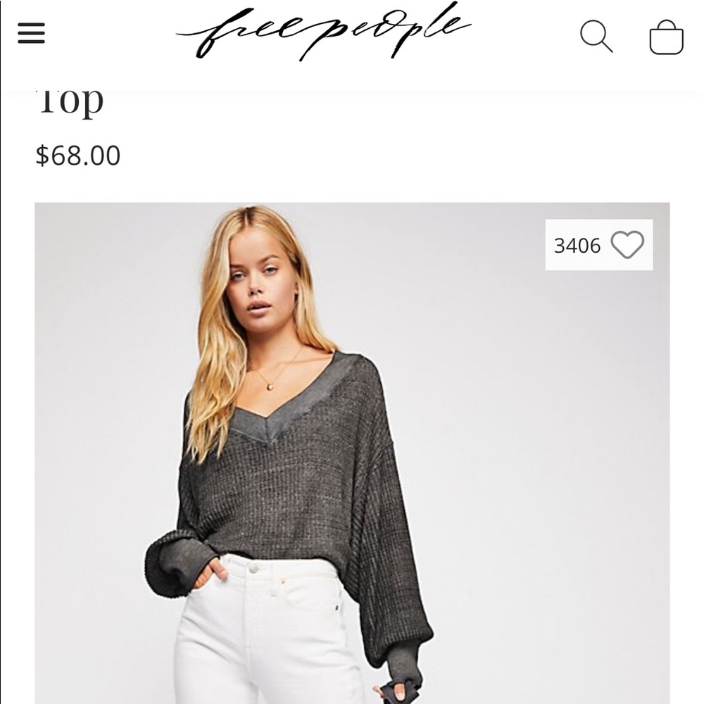 Free People South Side Thermal Top